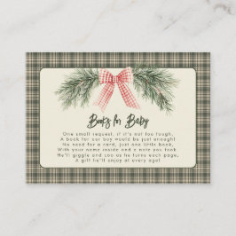 Tarjeta De Recepción Merry Little Navidades Rustic Baby Shower