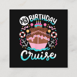 Tarjeta De Recepción Mi cumpleaños crucero vacaciones viaje en crucero