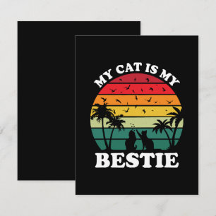 Tarjeta De Recepción Mi gato es mi mejor amigo