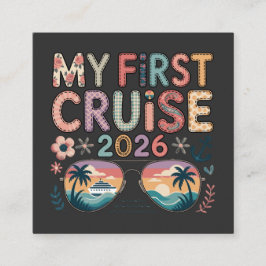 Tarjeta De Recepción Mi Primer Crucero 2026, Regalo de Vacaciones de Cr