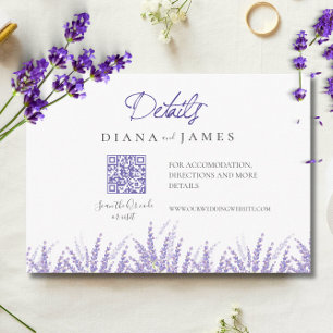 Tarjeta De Recepción Mini Calligrafía Detalles Boda de lavadora de códi