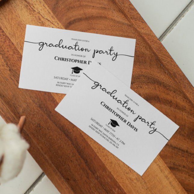 Tarjeta De Recepción Mini curso de graduación, clase de graduación 2024 (Subido por el creador)