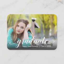 Tarjeta De Recepción MINI Size 3.5" X 2.5" Grad Photo Invite Cards