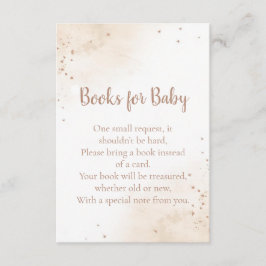 Tarjeta De Recepción Minimal Heart Books for Baby Card – Blush Pink