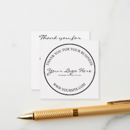 Tarjeta De Recepción Minimalist Custom Business Logo