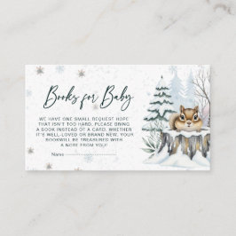 Tarjeta De Recepción Minimalist Winter Baby Shower Baby Books Ticket
