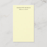 Minimalista Clásico Profesional Crema Llano