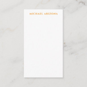 Tarjeta De Recepción Minimalista Moderna Simple Propio Nombre