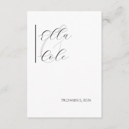 Tarjeta De Recepción Minimalista moderno