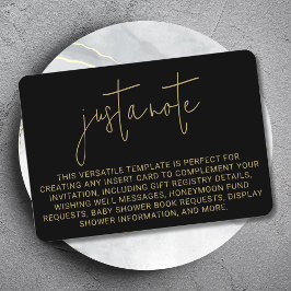 Tarjeta De Recepción Minimalista Moderno, Sencillo Y Sencillo A Destaca