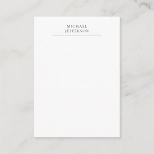 Tarjeta De Recepción Minimalista moderno simple negro y blanco