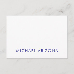 Tarjeta De Recepción Minimalista Moderno Simple Plano Nombre Propio