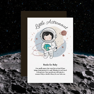 Tarjeta De Recepción Minimalista pequeño astronauta Baby Shower