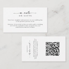 Tarjeta De Recepción Minimalista Pozo de Deseos Simple & RSVP