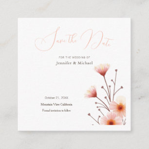 Tarjeta De Recepción Minimalista profesional Guardar la fecha