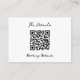 Tarjeta De Recepción Minimalistic wedding