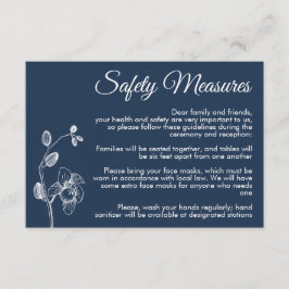 Tarjeta De Recepción Mínimas orquídeas florales medidas modernas de seg