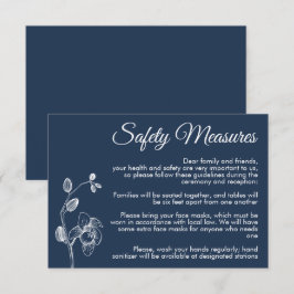 Tarjeta De Recepción Mínimas orquídeas florales medidas modernas de seg