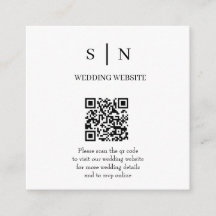 Mínimo y Chic | Código QR Blanco y Negro