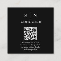 Mínimo y Chic | Código QR en negro y blanco