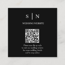 Mínimo y Elegante | Código QR en Blanco y Negro