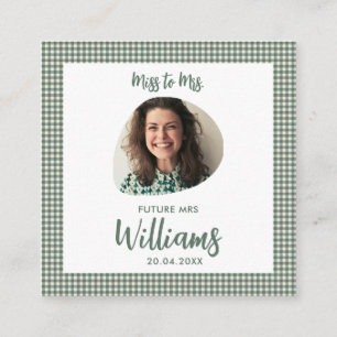 Tarjeta De Recepción Miss a la Sra. Future Sra. Modern Boho
