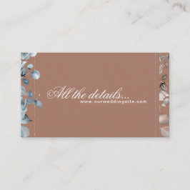 Tarjeta De Recepción Mocha Mousse Botanical todos los detalles 2