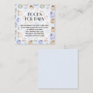 Tarjeta De Recepción Moda Blue Pumpkins Boy Baby Shower Solicitud de li