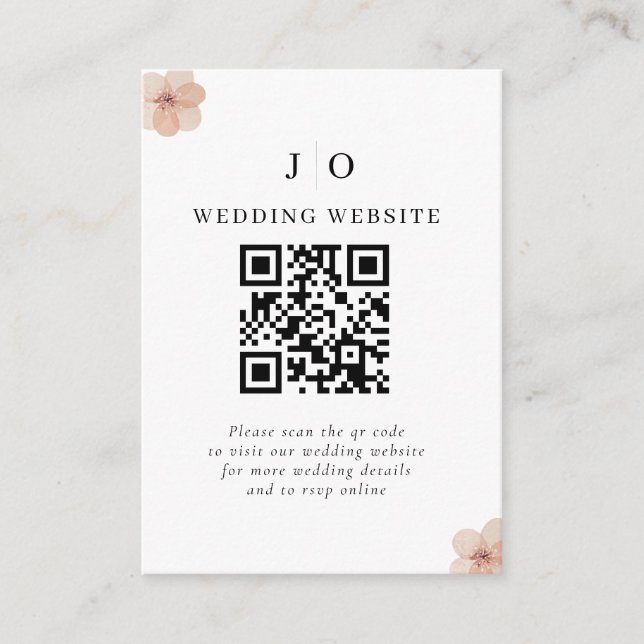 Tarjeta De Recepción Moda bohemia Boda floral Terra Cotta (Anverso)