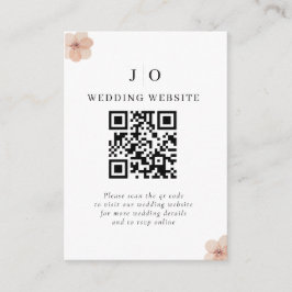 Tarjeta De Recepción Moda bohemia Boda floral Terra Cotta