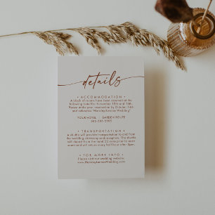 Tarjeta De Recepción Moda Boho Boda de Cream Bohemian