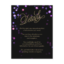 Moda Bokeh Lights Black & Gold Boda