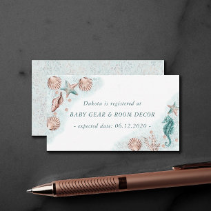 Tarjeta De Recepción Moda costera   Solicitud de foto para la invención