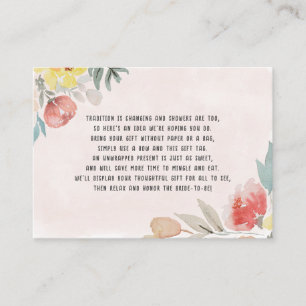 Tarjeta De Recepción Moda de calabaza acuática ducha de novia