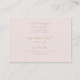 Tarjeta De Recepción Moda de época Romántica Boda de Dinero Antiguo