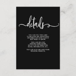 Tarjeta De Recepción Moda de granjas | Detalles del invitado del Boda