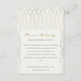 TARJETA DE RECEPCIÓN MODA DETALLES MODERNOS DE BODA DE FRONTERA ART DEC