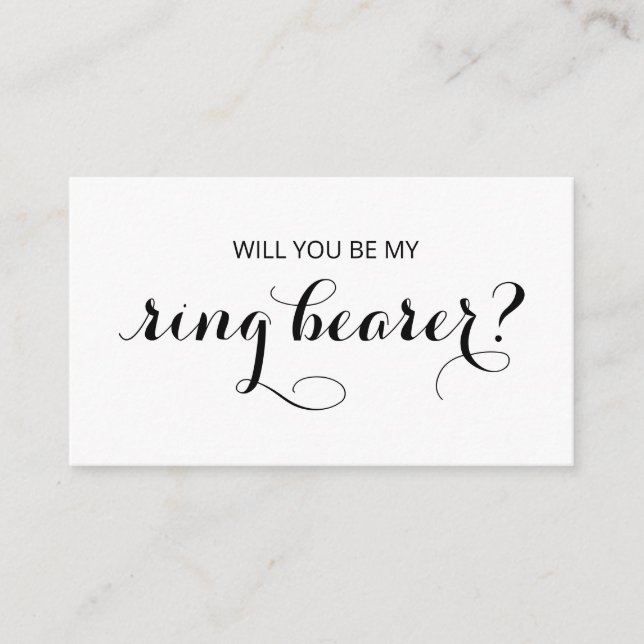 Tarjeta De Recepción Moda Florecer | ¿Serás Mi Anillo? (Anverso)