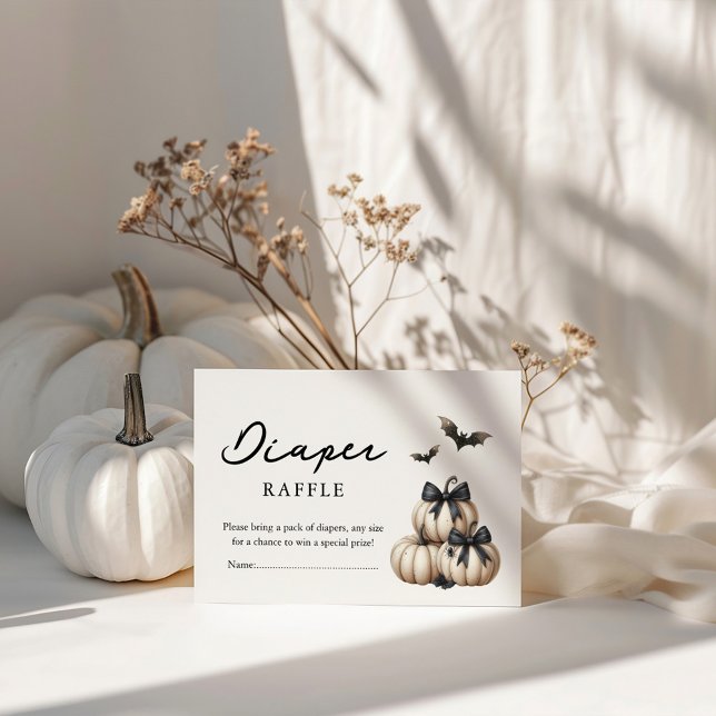 Tarjeta De Recepción Moda Halloween Baby Shower Diaper Raffle (Subido por el creador)