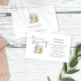 Tarjeta De Recepción Modern Beer Love Brewing Display Bridal Shower