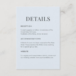 Tarjeta De Recepción Modern Blue Terrazzo & Emerald