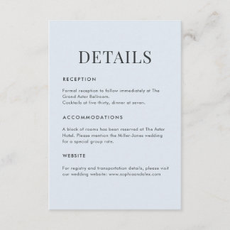 Tarjeta De Recepción Modern Blue Terrazzo & Emerald