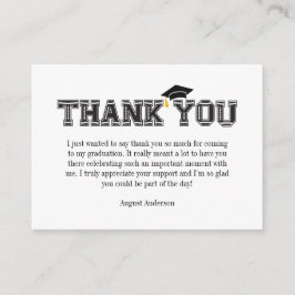 Tarjeta De Recepción Modern Varsity Football Player Thank You