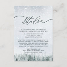 Modern Winter Forest Wedding Elegance