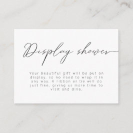 Tarjeta De Recepción Moderna caligrafía detalles ducha