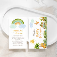 Moderna ducha de pantalla de Baby Shower Rainbow D