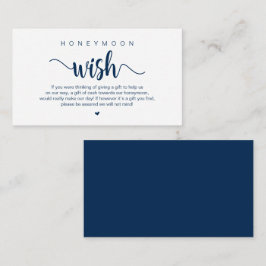 Tarjeta De Recepción Moderna granja rústica temática, luna de miel Wish