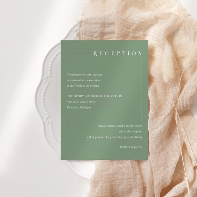 Tarjeta de recepción moderna, iniciales (Subido por el creador)