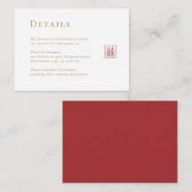 Moderna Minimalista doble felicidad Boda chino