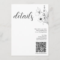 Moderna secuencia de código QR Detalles de floral 